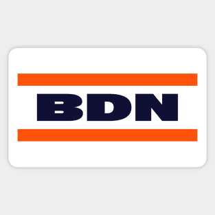 BDN retro sweater - White Sticker